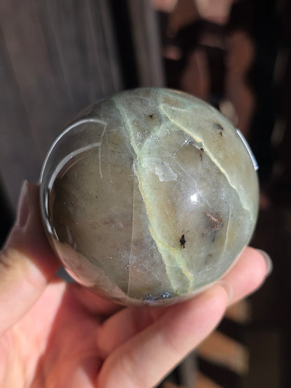 Grosse Sphère Garniérite (pierre de lune verte) G