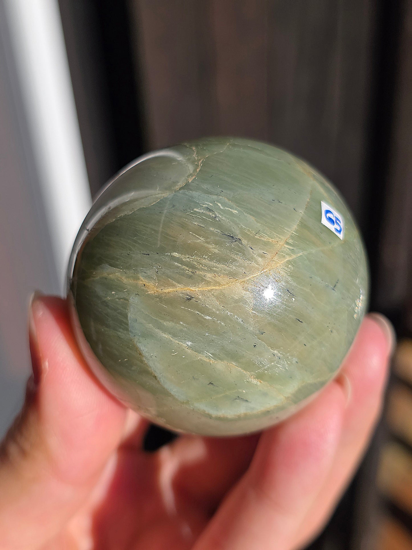 Grosse Sphère Garniérite (pierre de lune verte) G5