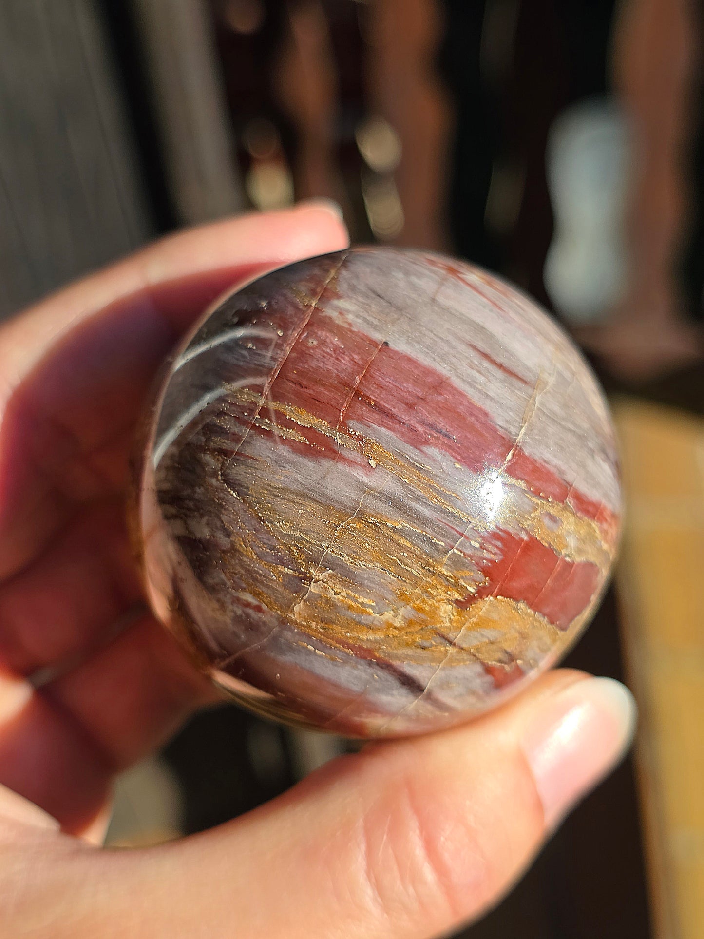 Sphère Bois Fossile