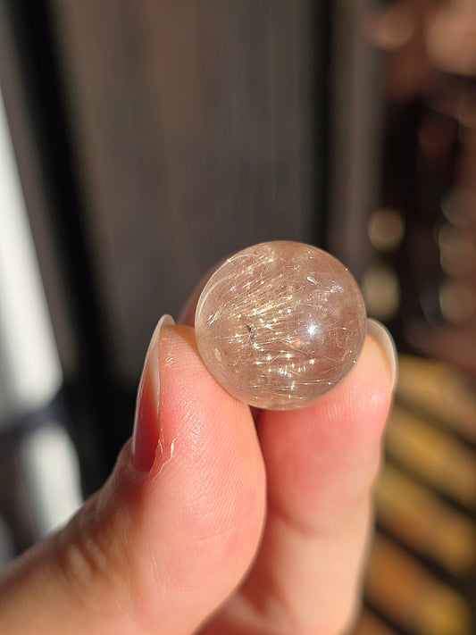 Mini sphère Quartz rutile A