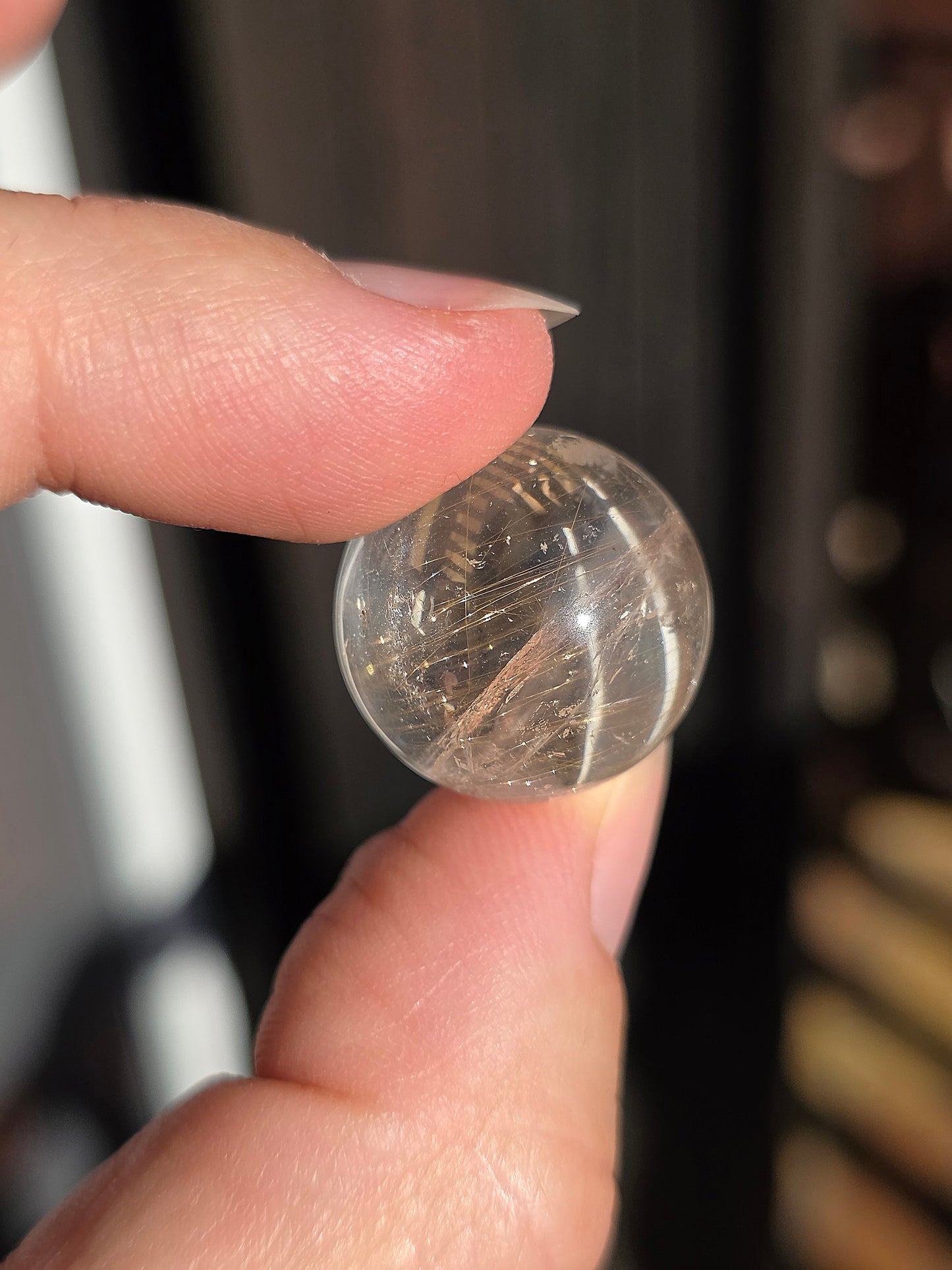Mini sphère Quartz rutile B