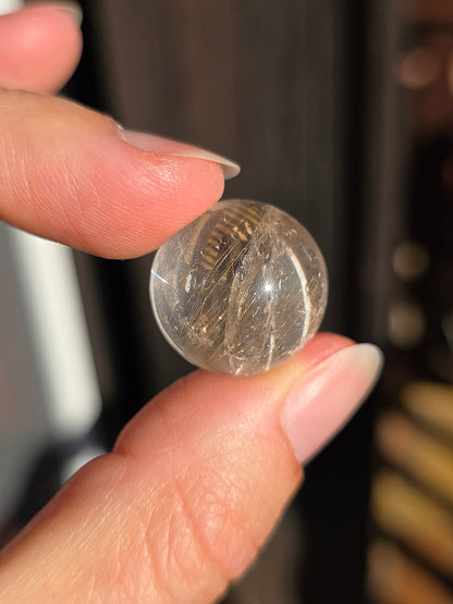 Mini sphère Quartz rutile B