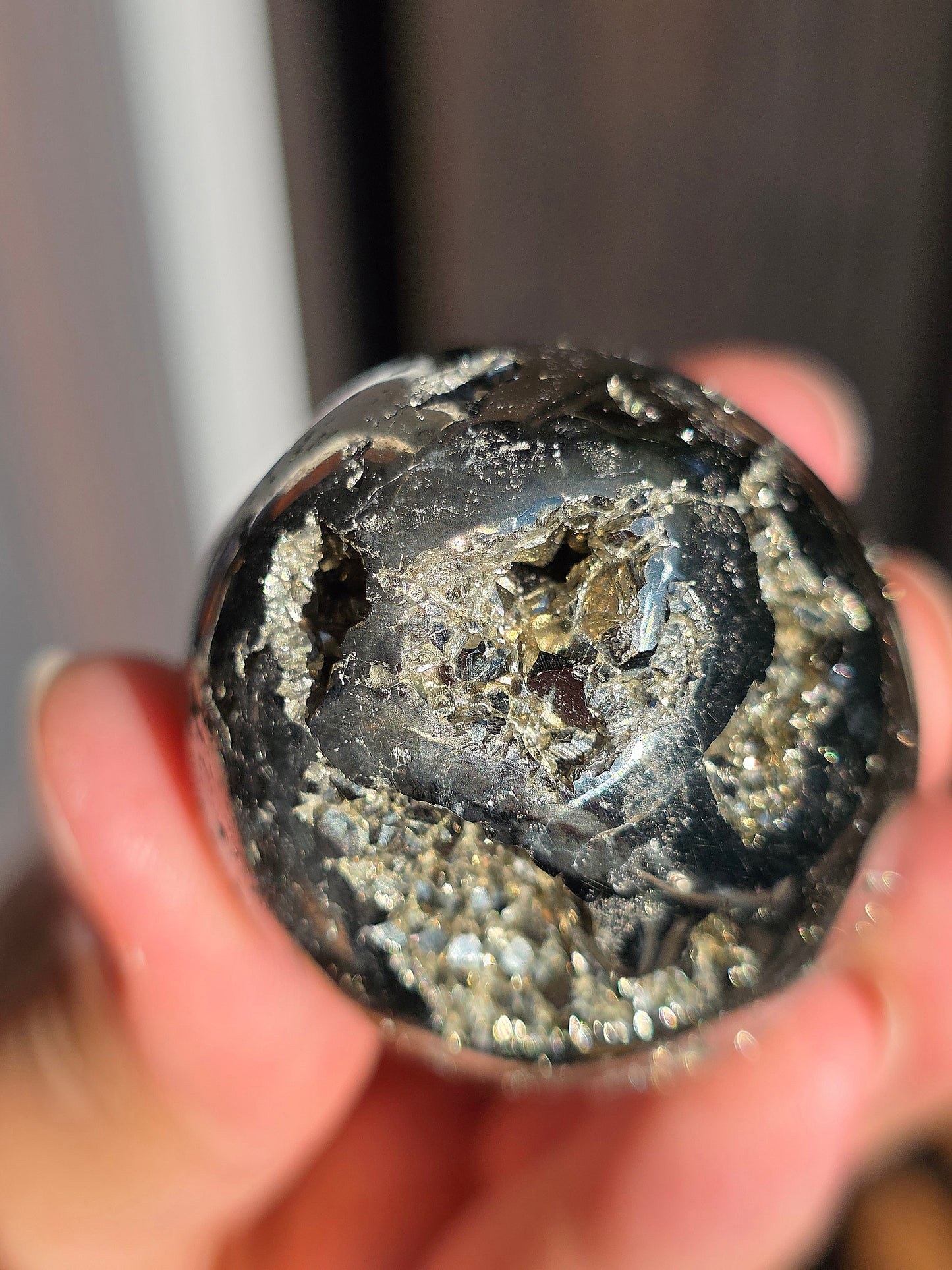Oeuf en Pyrite du Pérou B