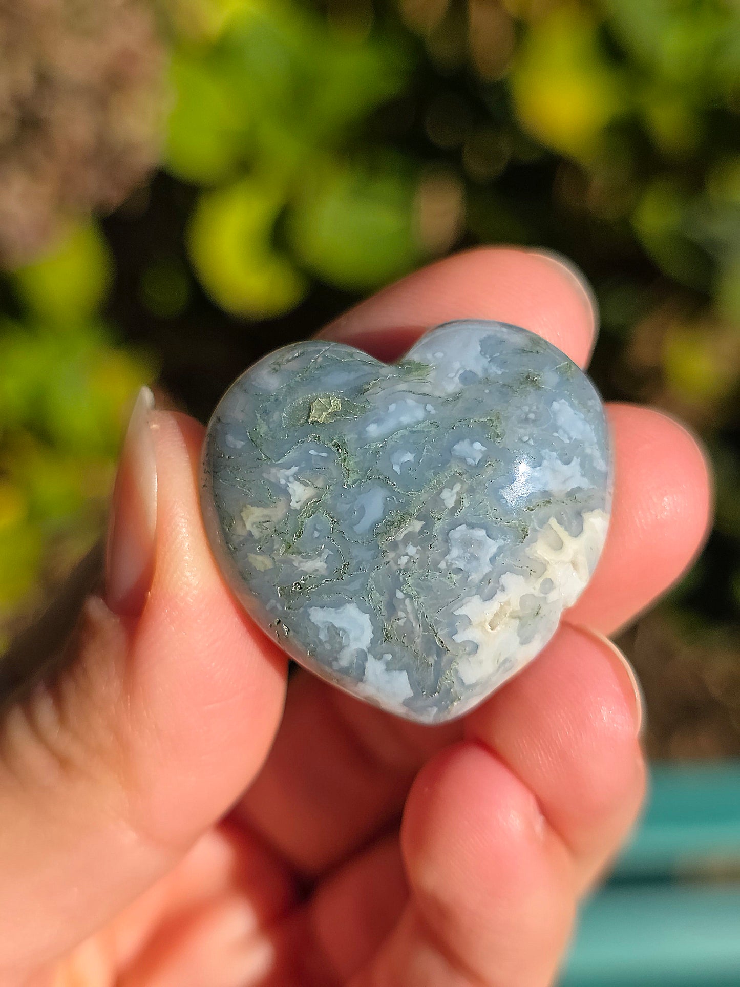 Cœur Agate mousse (à choisir)