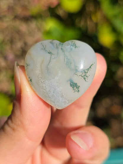 Cœur Agate mousse (à choisir)