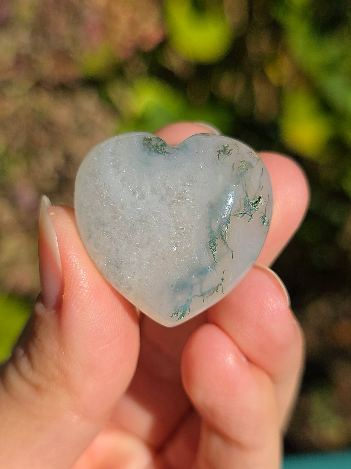 Cœur Agate mousse (à choisir)