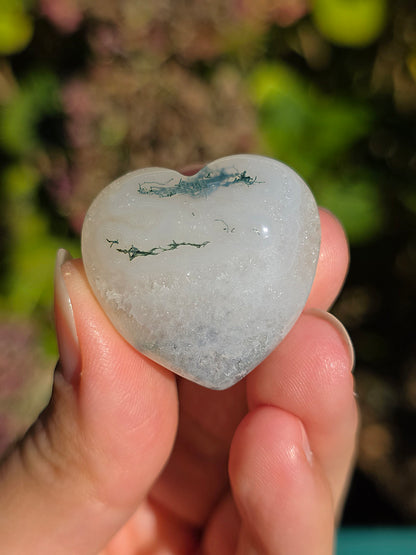 Cœur Agate mousse (à choisir)