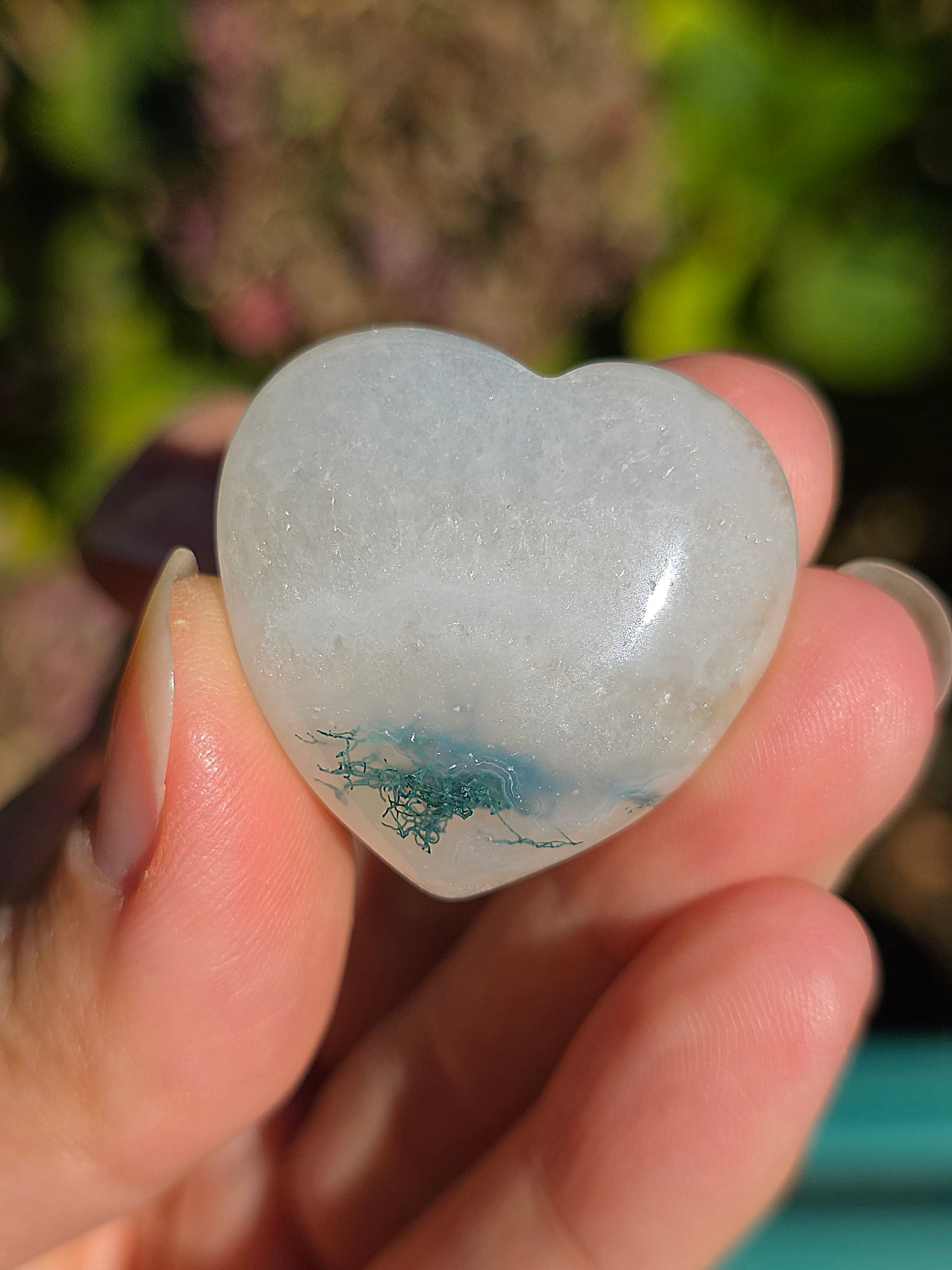 Cœur Agate mousse (à choisir)