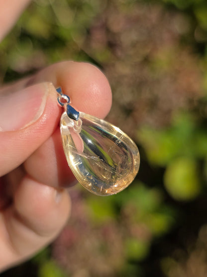 Pendentif Citrine naturelle A