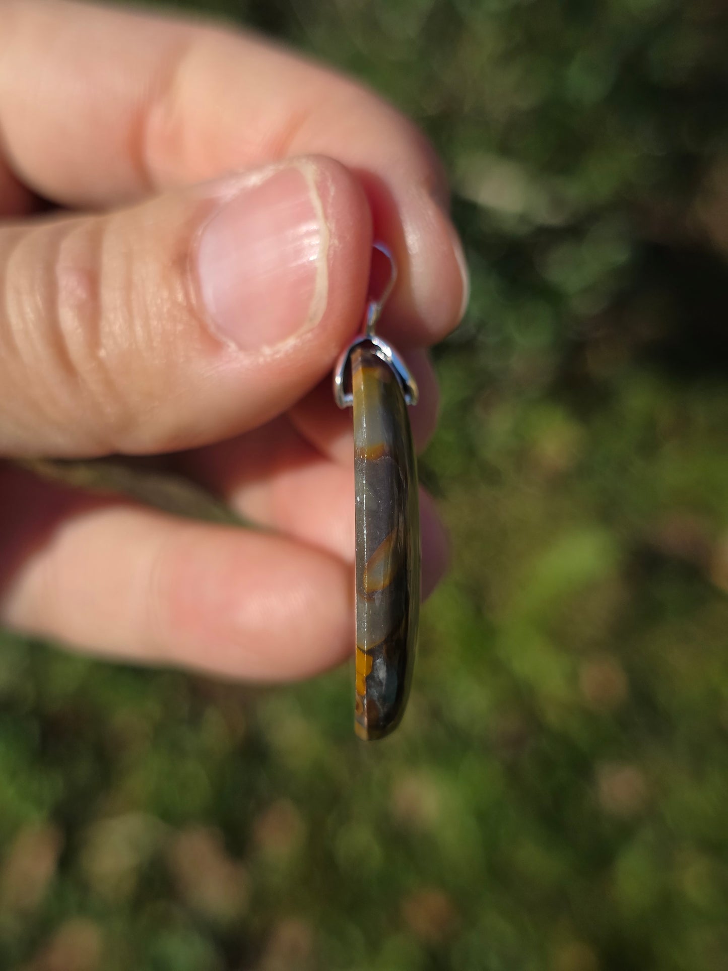 Pendentif Jaspe bambou