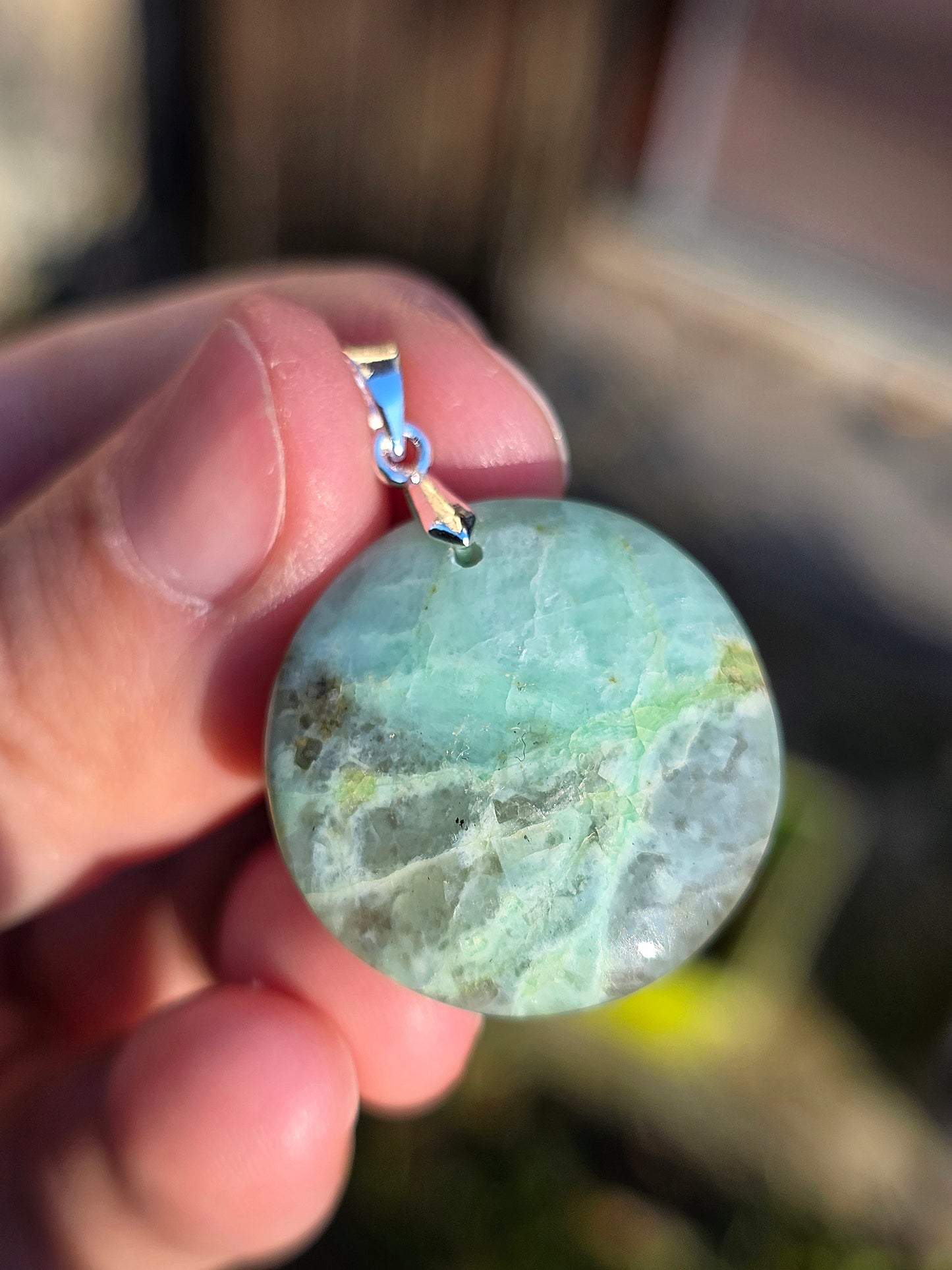 Pendentif Garniérite (à choisir)