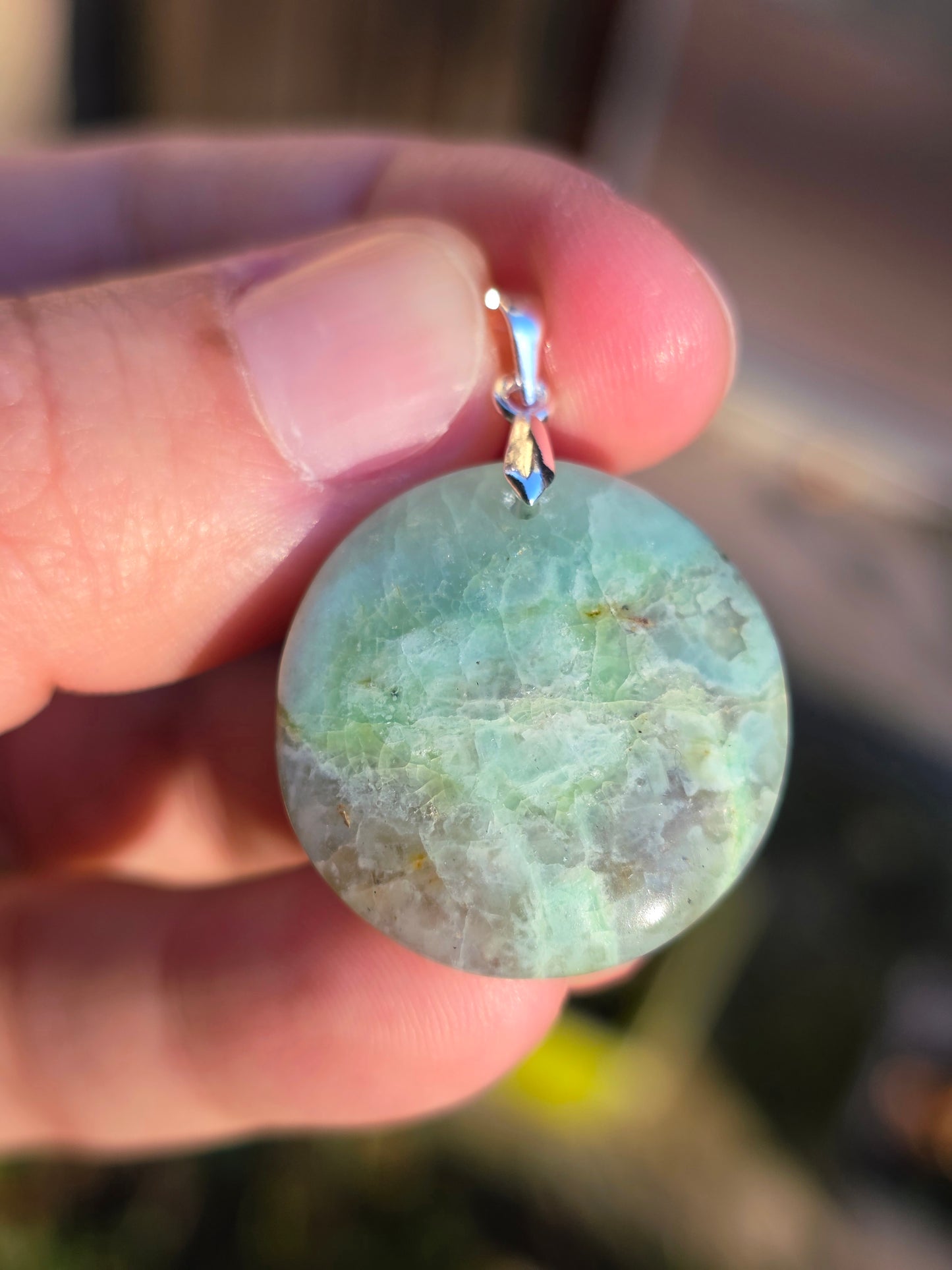 Pendentif Garniérite (à choisir)