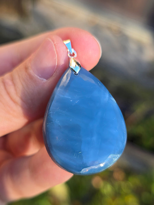 Pendentif Opale bleue (à choisir)