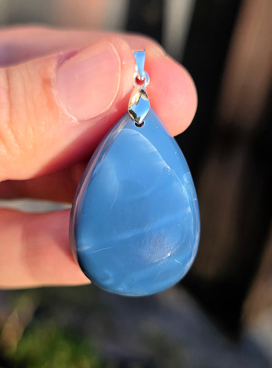 Pendentif Opale bleue (à choisir)