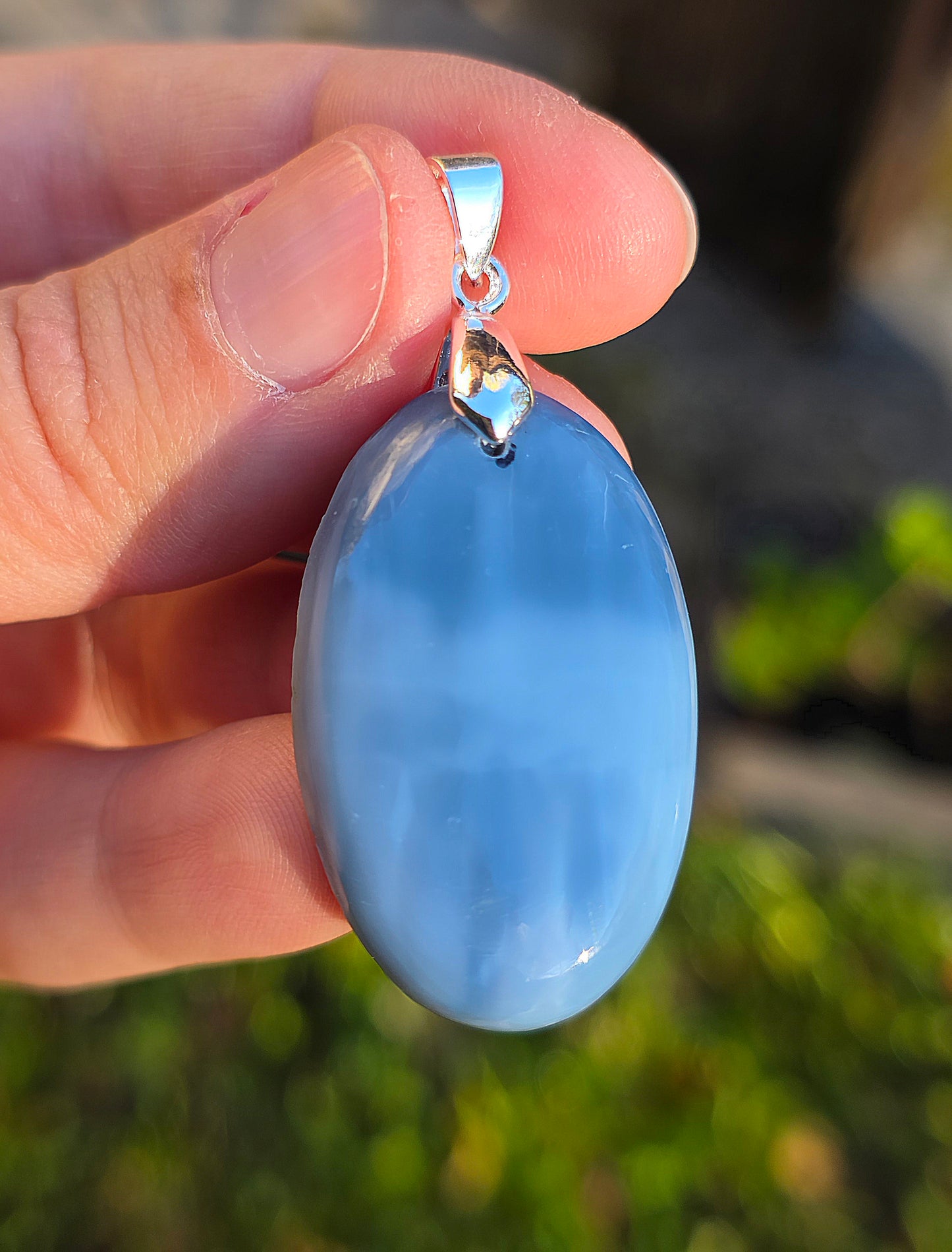 Pendentif Opale bleue (à choisir)