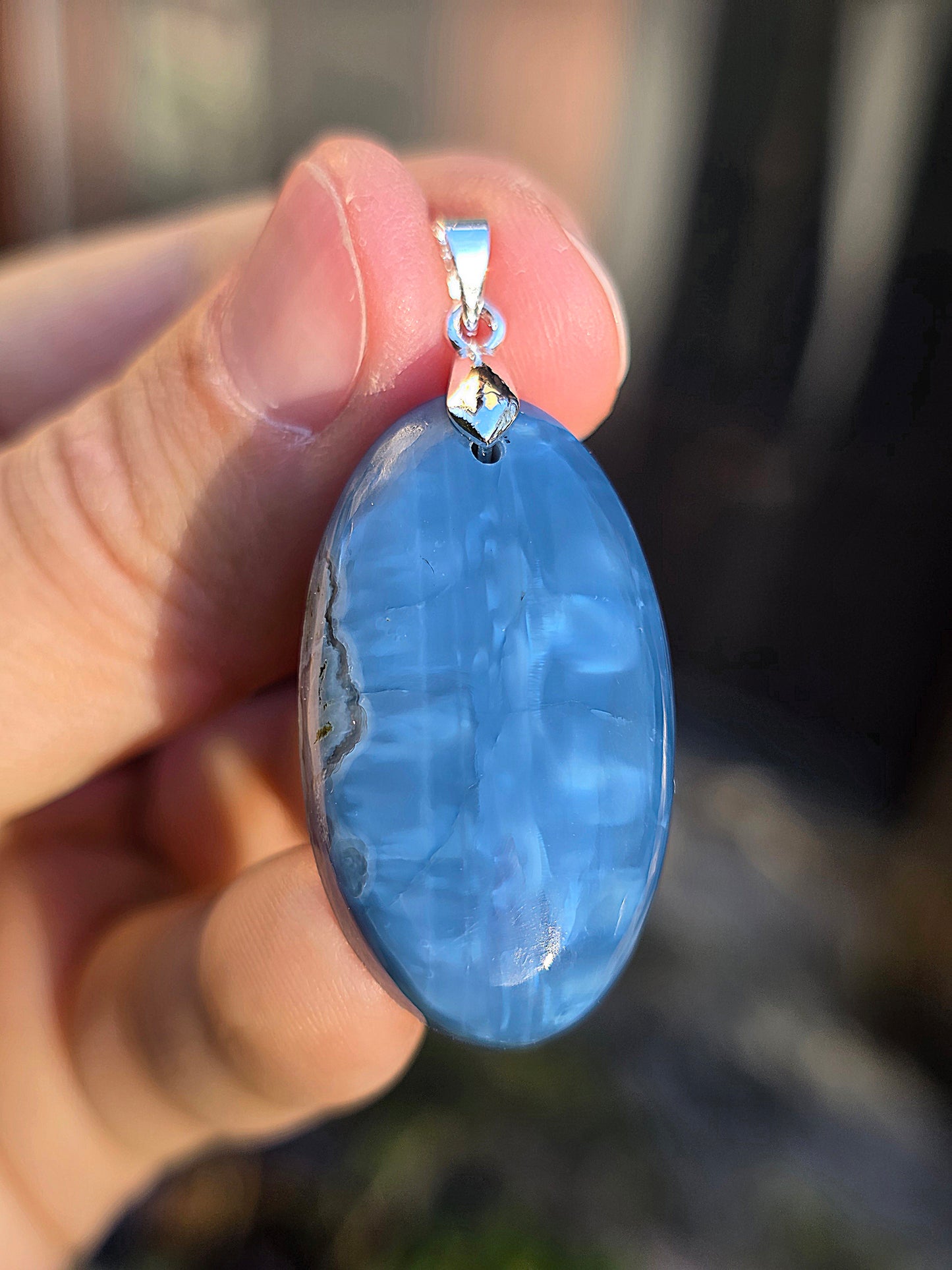 Pendentif Opale bleue (à choisir)