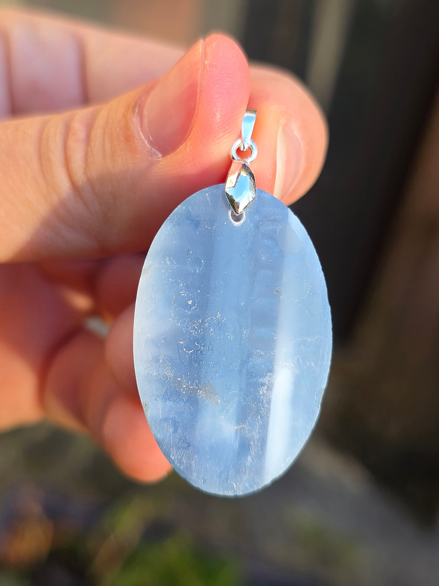 Pendentif Opale bleue (à choisir)