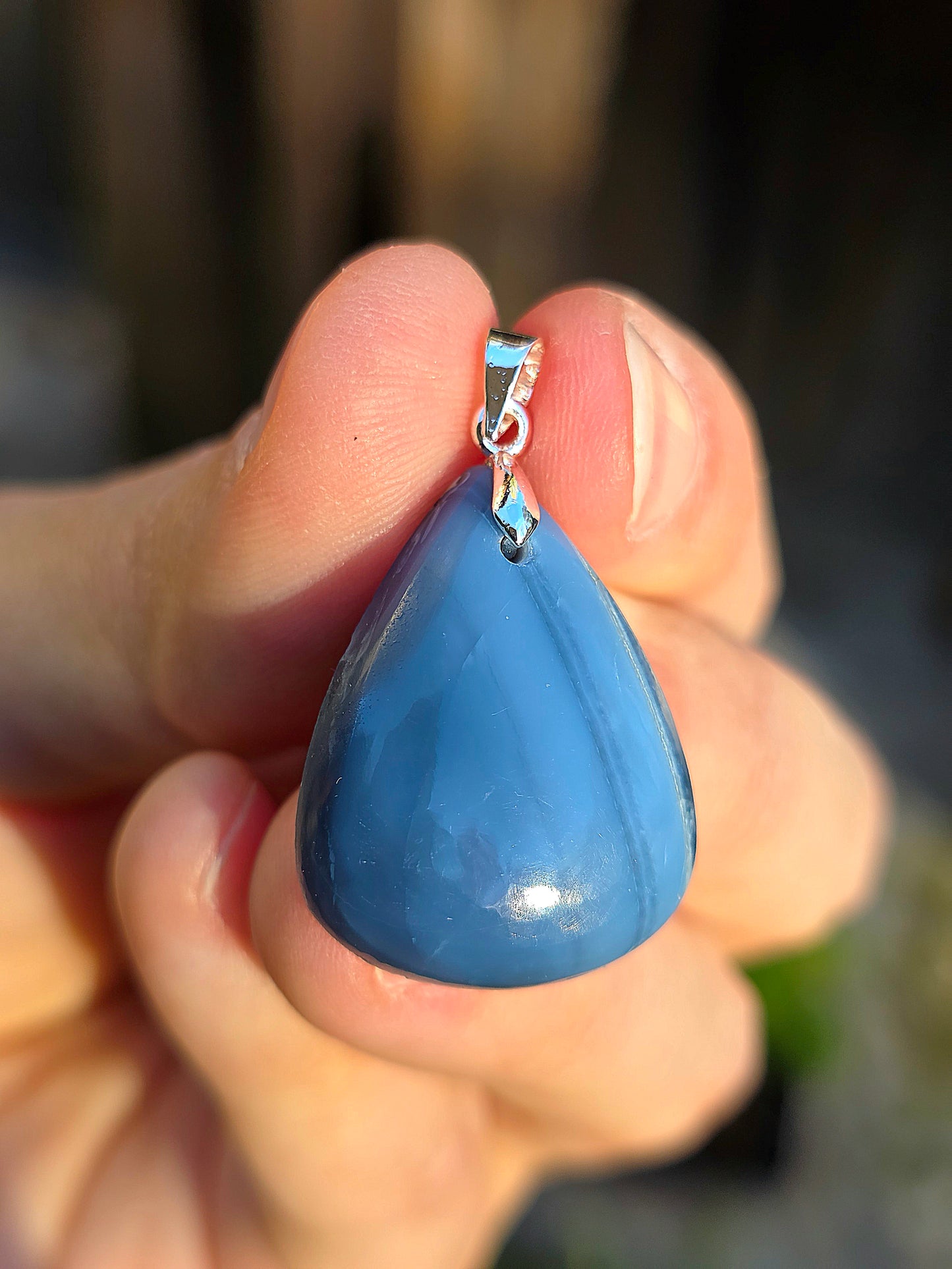 Pendentif Opale bleue (à choisir)
