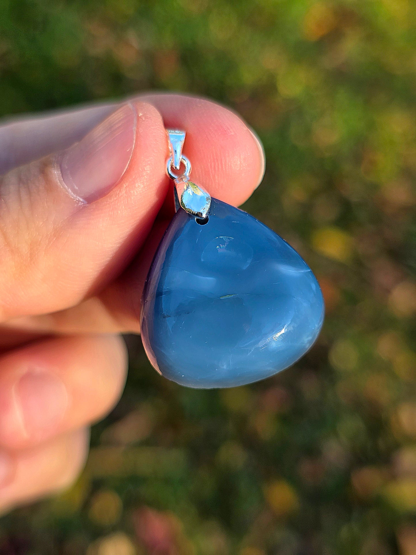 Pendentif Opale bleue (à choisir)