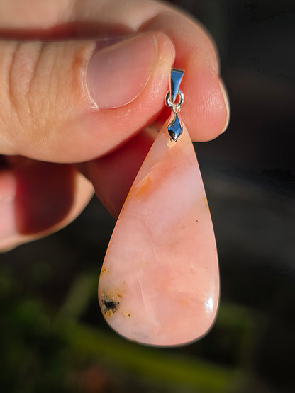 Pendentif Opale rose (à choisir)