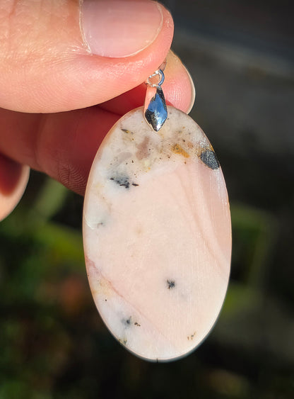 Pendentif Opale rose (à choisir)