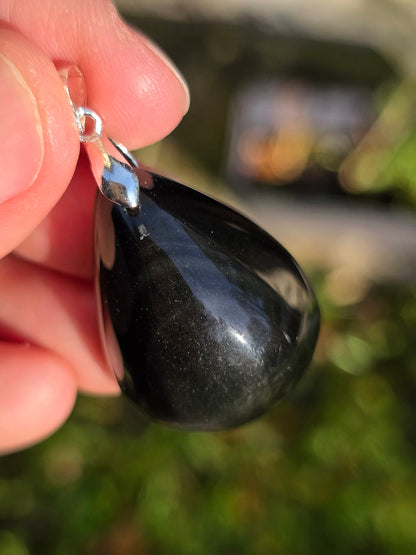 Pendentif Obsidienne Oeil Céleste (à choisir)