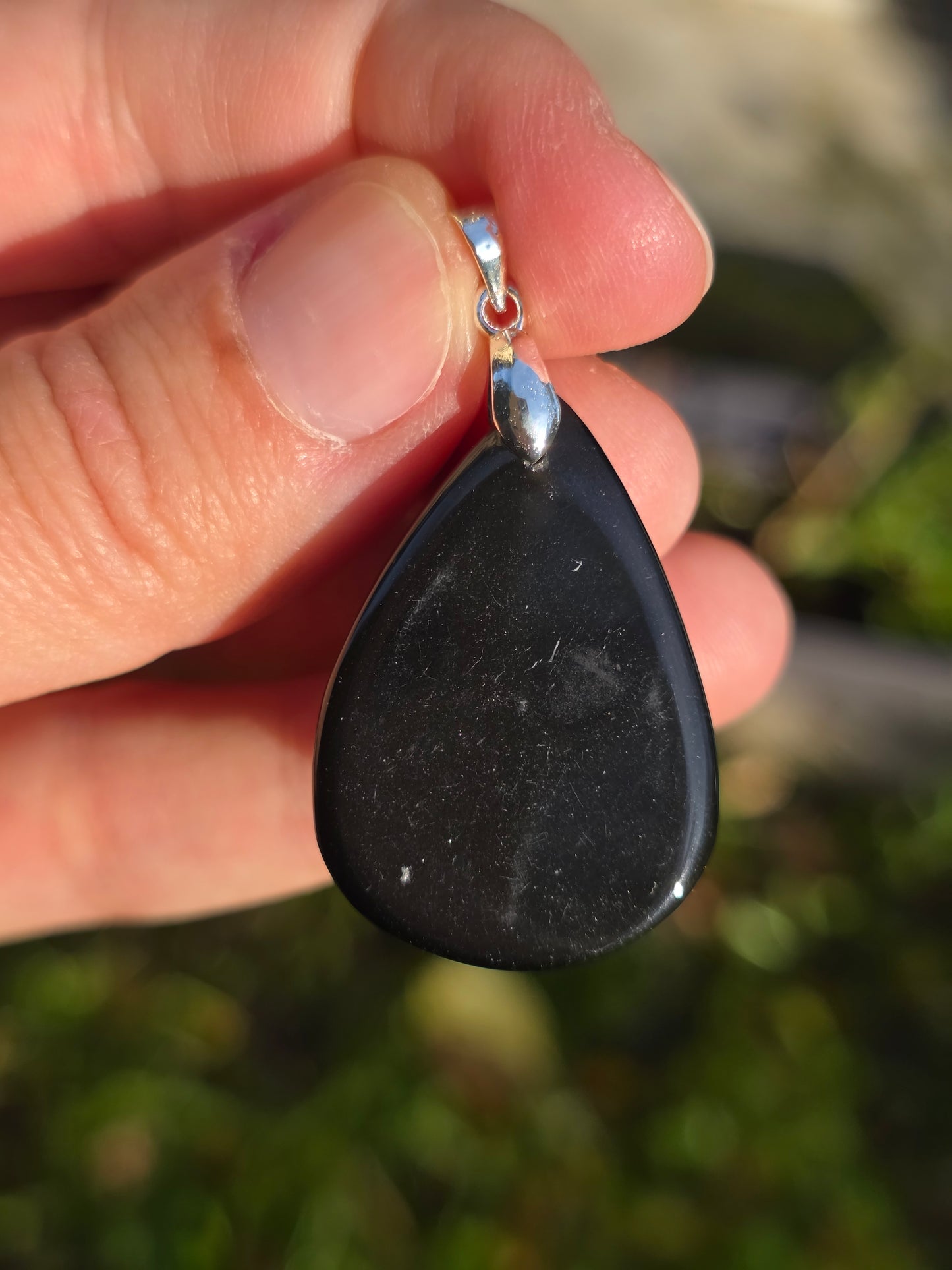 Pendentif Obsidienne Oeil Céleste (à choisir)