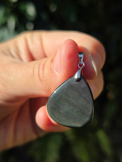 Pendentif Obsidienne Oeil Céleste (à choisir)