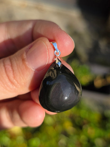 Pendentif Obsidienne Oeil Céleste (à choisir)