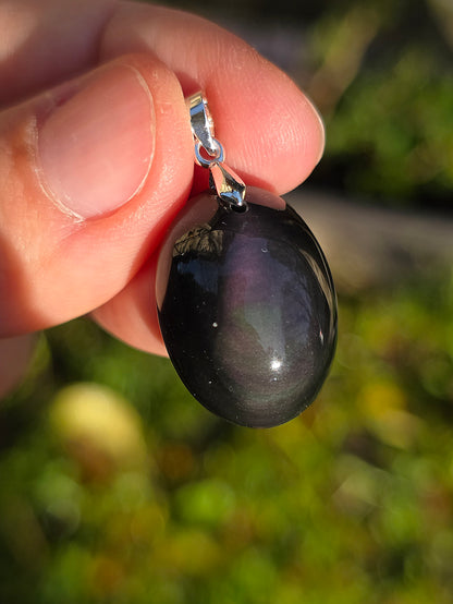 Pendentif Obsidienne Oeil Céleste (à choisir)