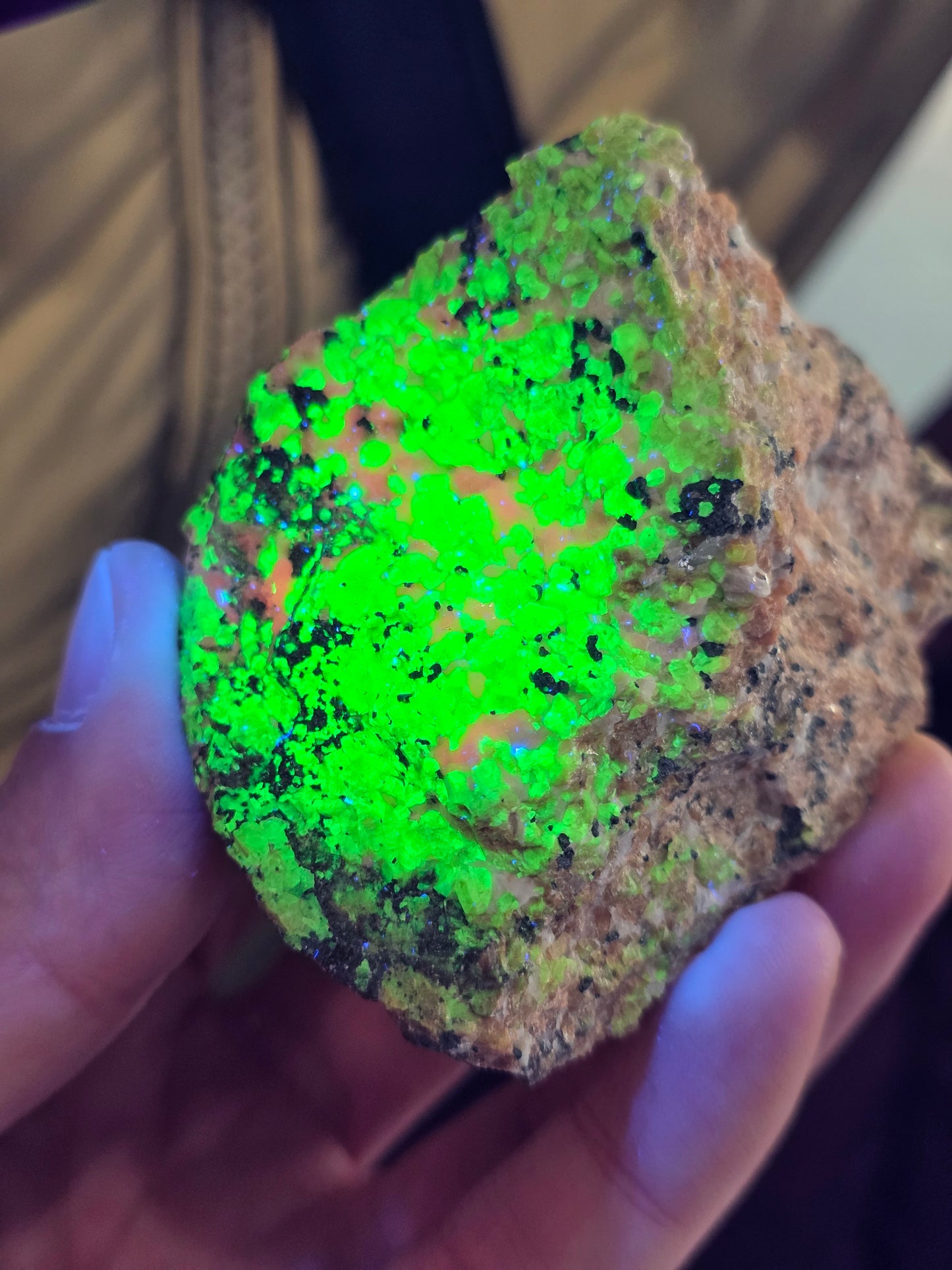 Willemite, Calcite et Franklinite n°2