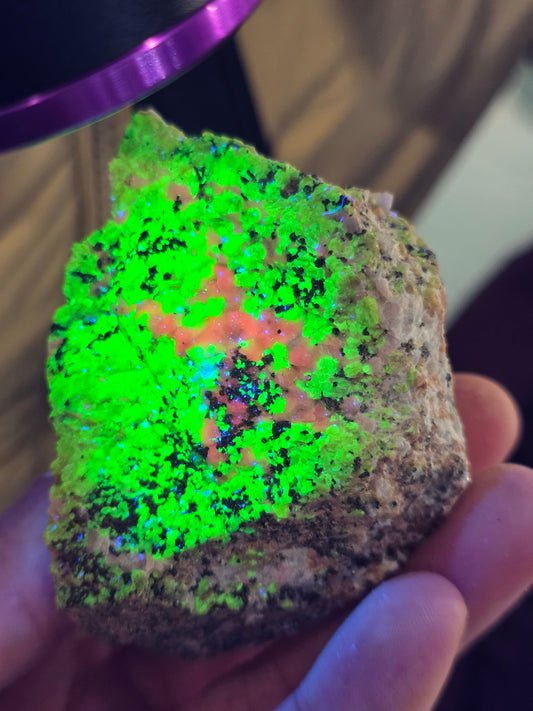 Willemite, Calcite et Franklinite n°2