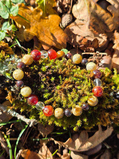 Bracelet 3 Grenats 8mm