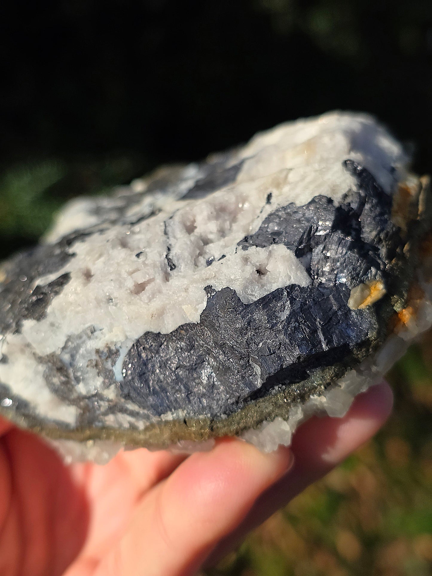 Calcite bleue et Pyrite d'Espagne