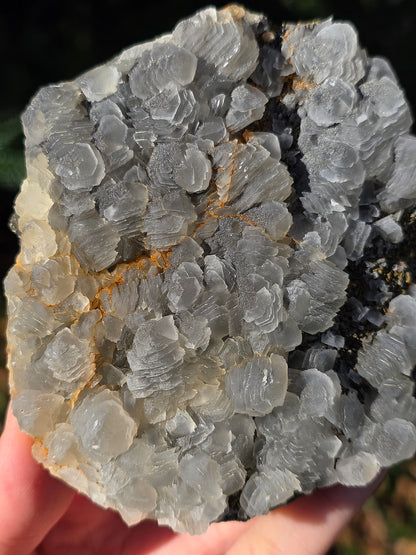 Calcite bleue et Pyrite d'Espagne