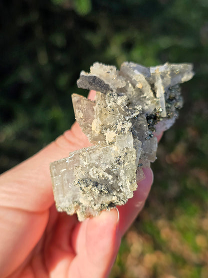 Chalcopyrite sur Baryte du Maroc