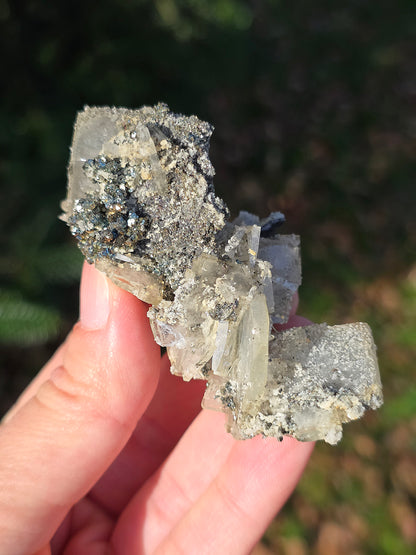 Chalcopyrite sur Baryte du Maroc