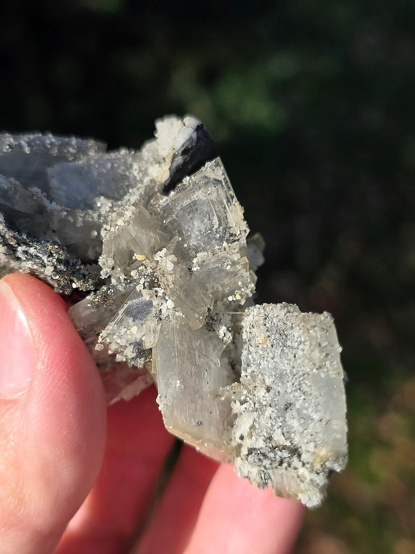 Chalcopyrite sur Baryte du Maroc