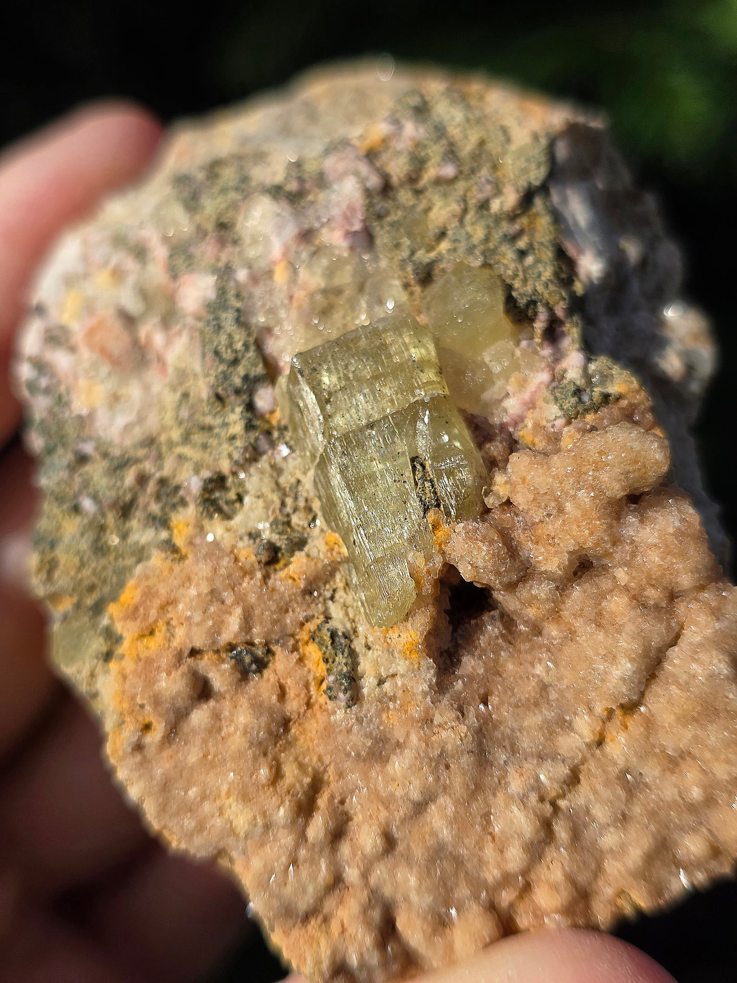 Apatite jaune du Maroc