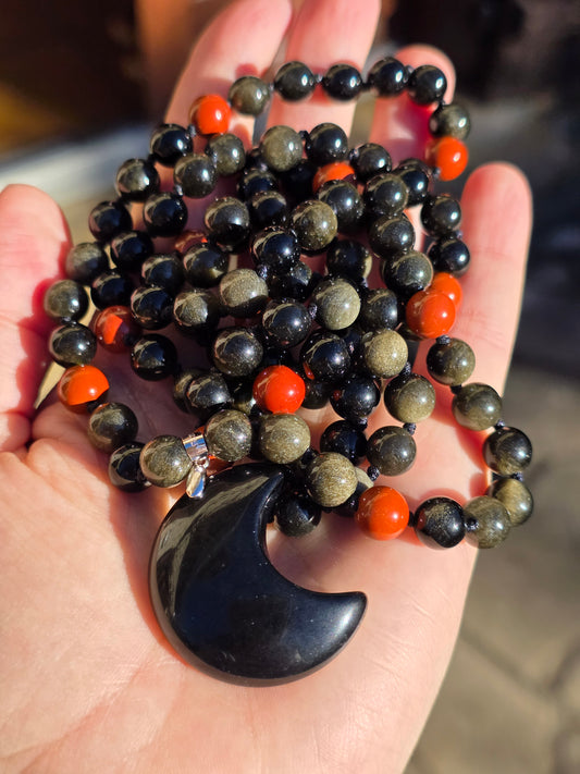 Collier Mala "Lune des Volcans"