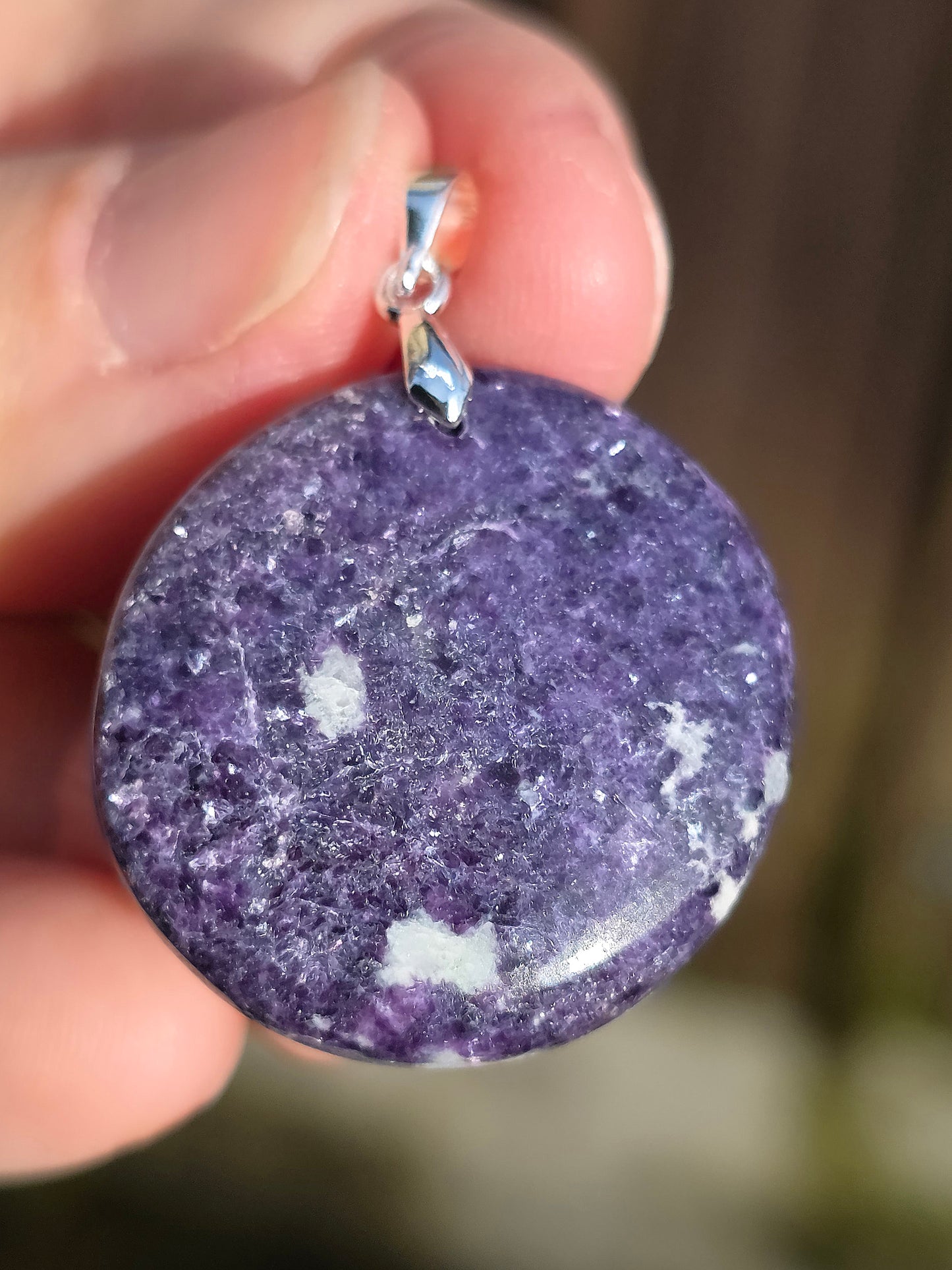 Pendentif en Lépidolite (à choisir)