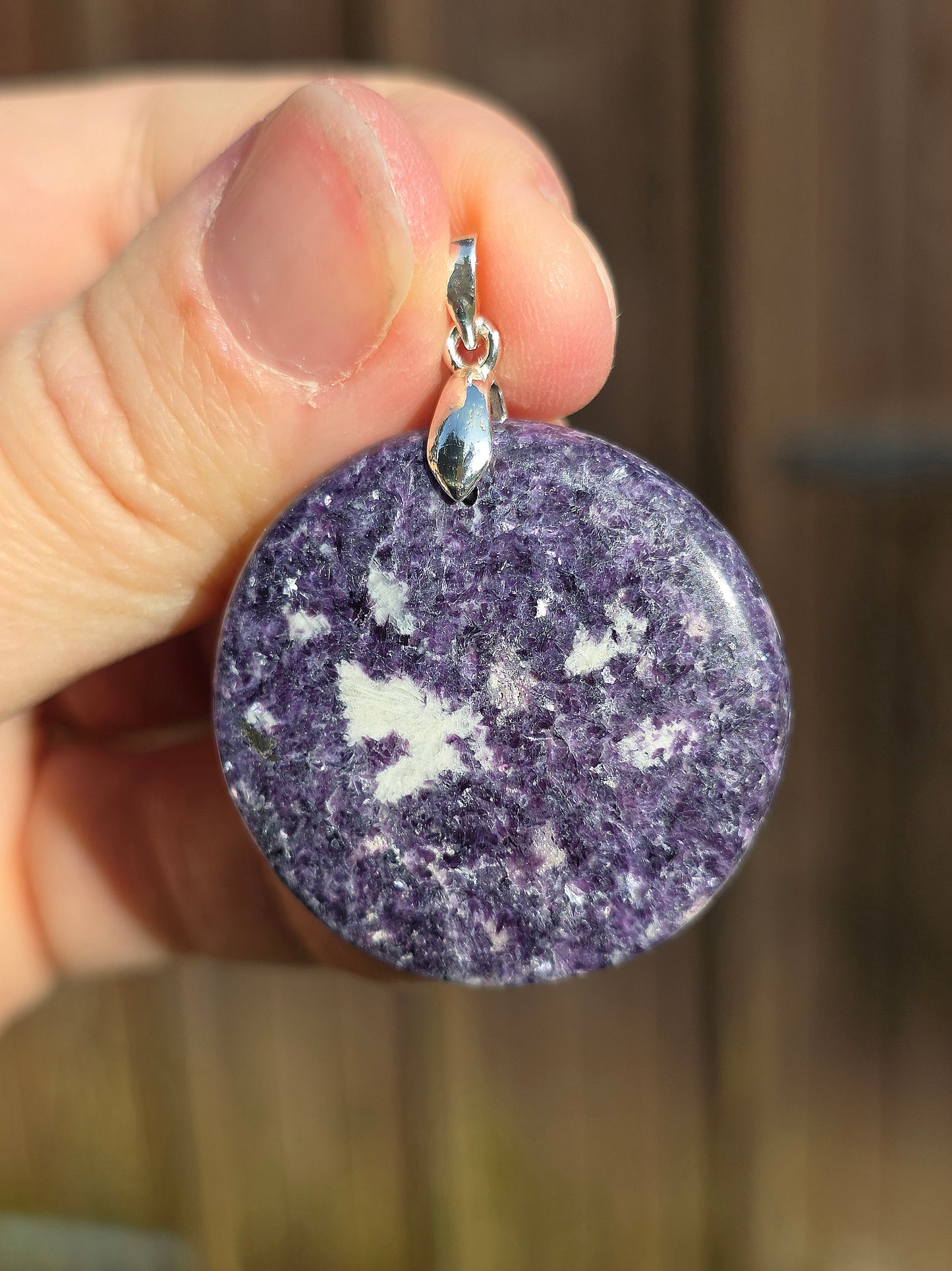 Pendentif en Lépidolite (à choisir)