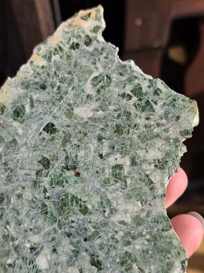 Tranche de Smaragdite de Corse