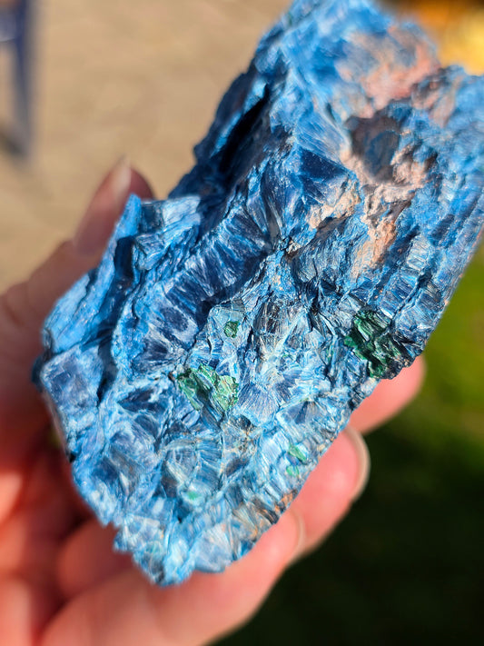 Shattuckite fibreuse du Congo brute