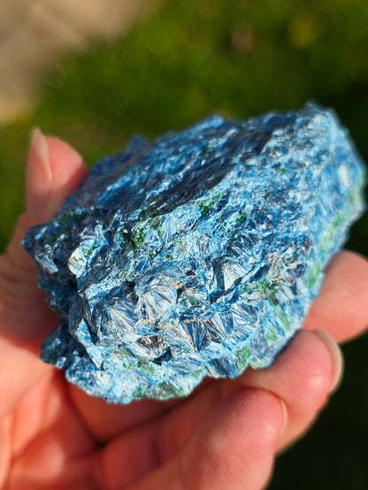 Shattuckite fibreuse du Congo brute