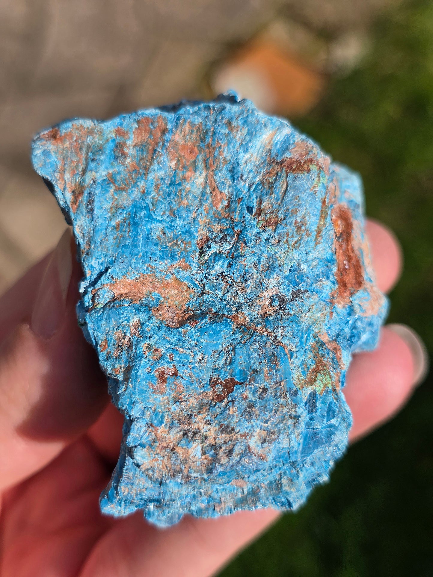 Shattuckite fibreuse brute Congo