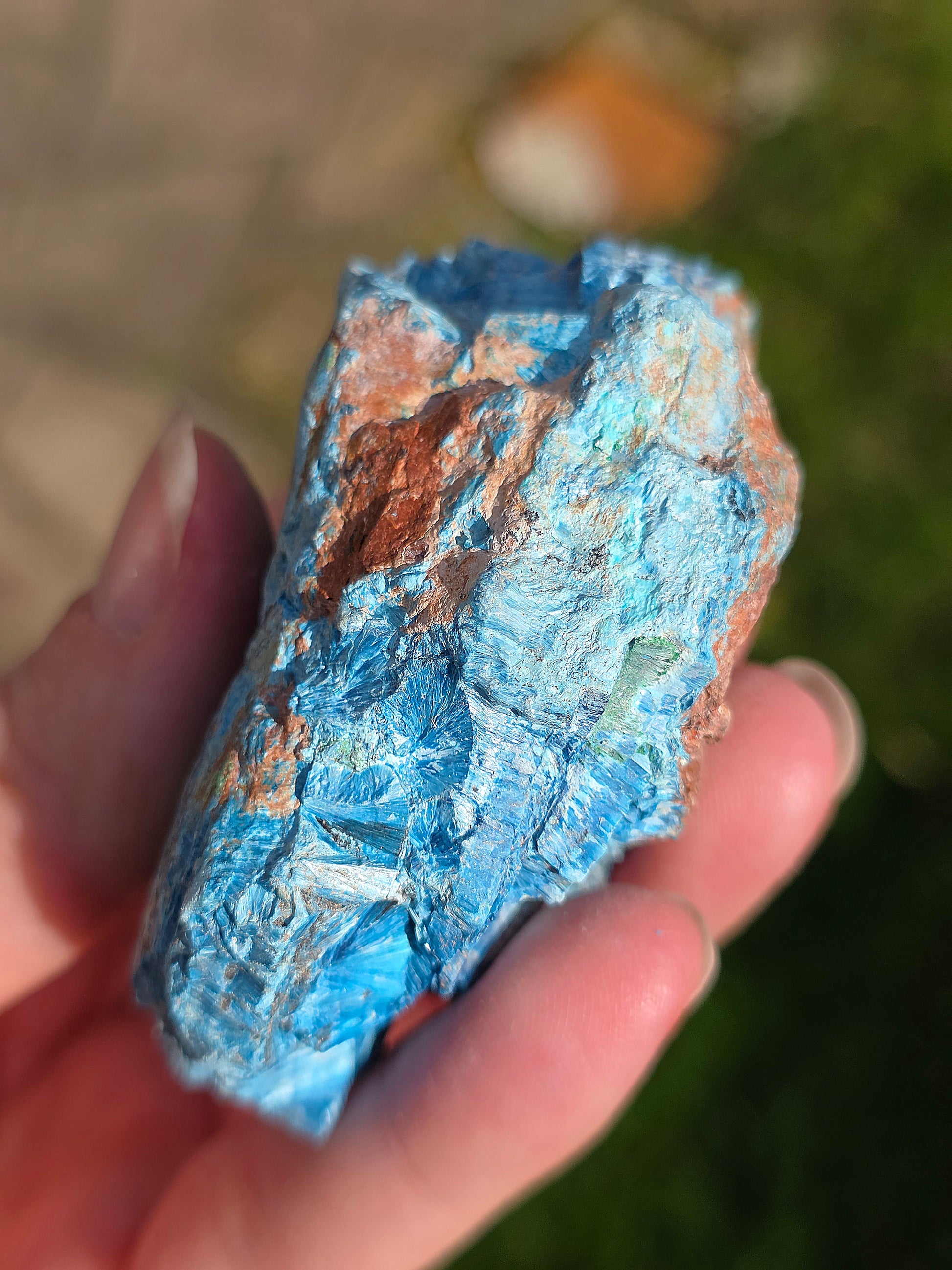 Shattuckite fibreuse brute Congo