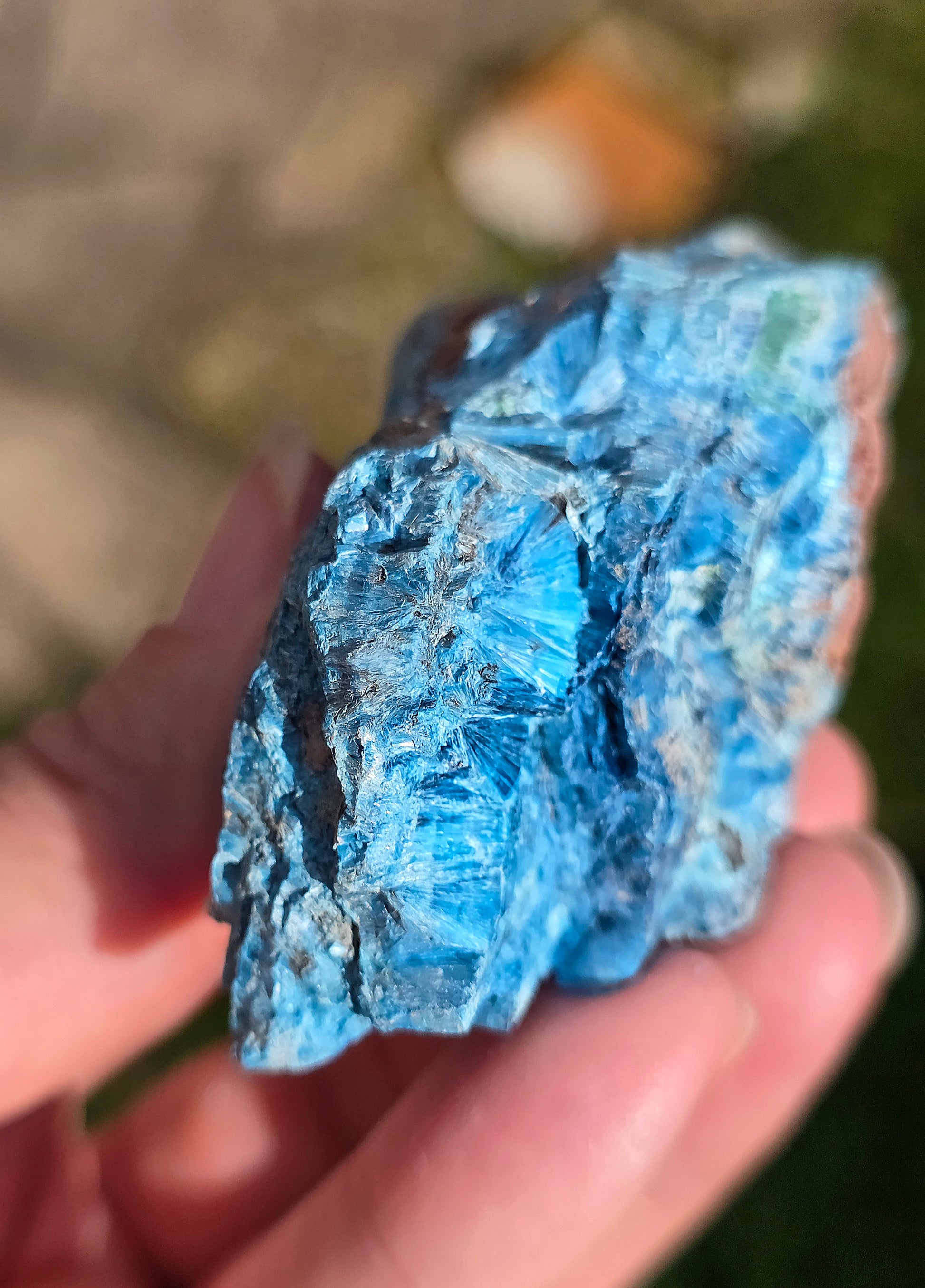 Shattuckite fibreuse brute du Congo