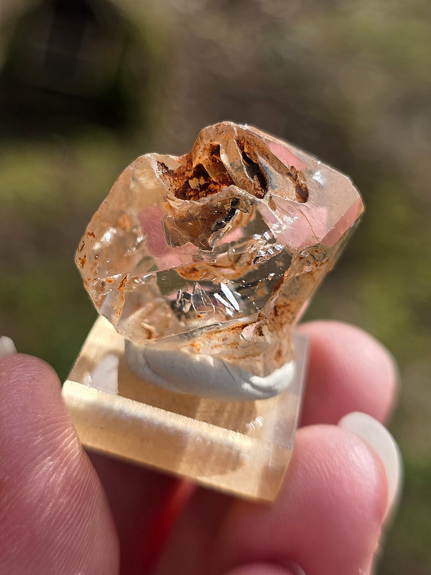Magnifique Quartz fenêtre de Madagascar
