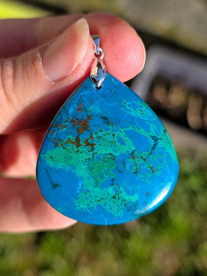 pendentif en Chrysocolle du Congo